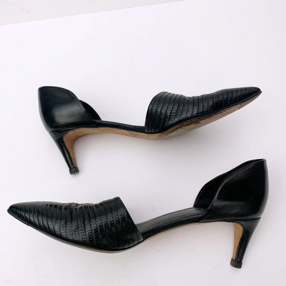 Vince Aurelian D'Orsay Embossed Leather Boots - Picture 10 of 14